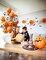 60Pcs Halloween Ghost Latex Balloons - 6 Styles (Orange White)